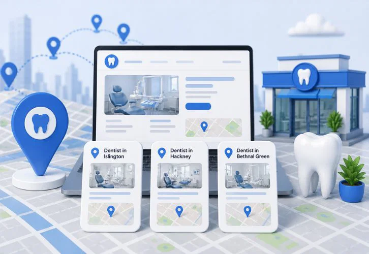 Location page for dentist