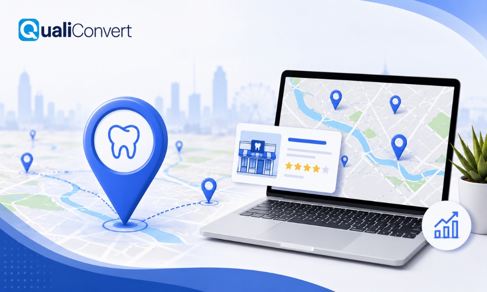 QualiConvert local SEO dental practice map